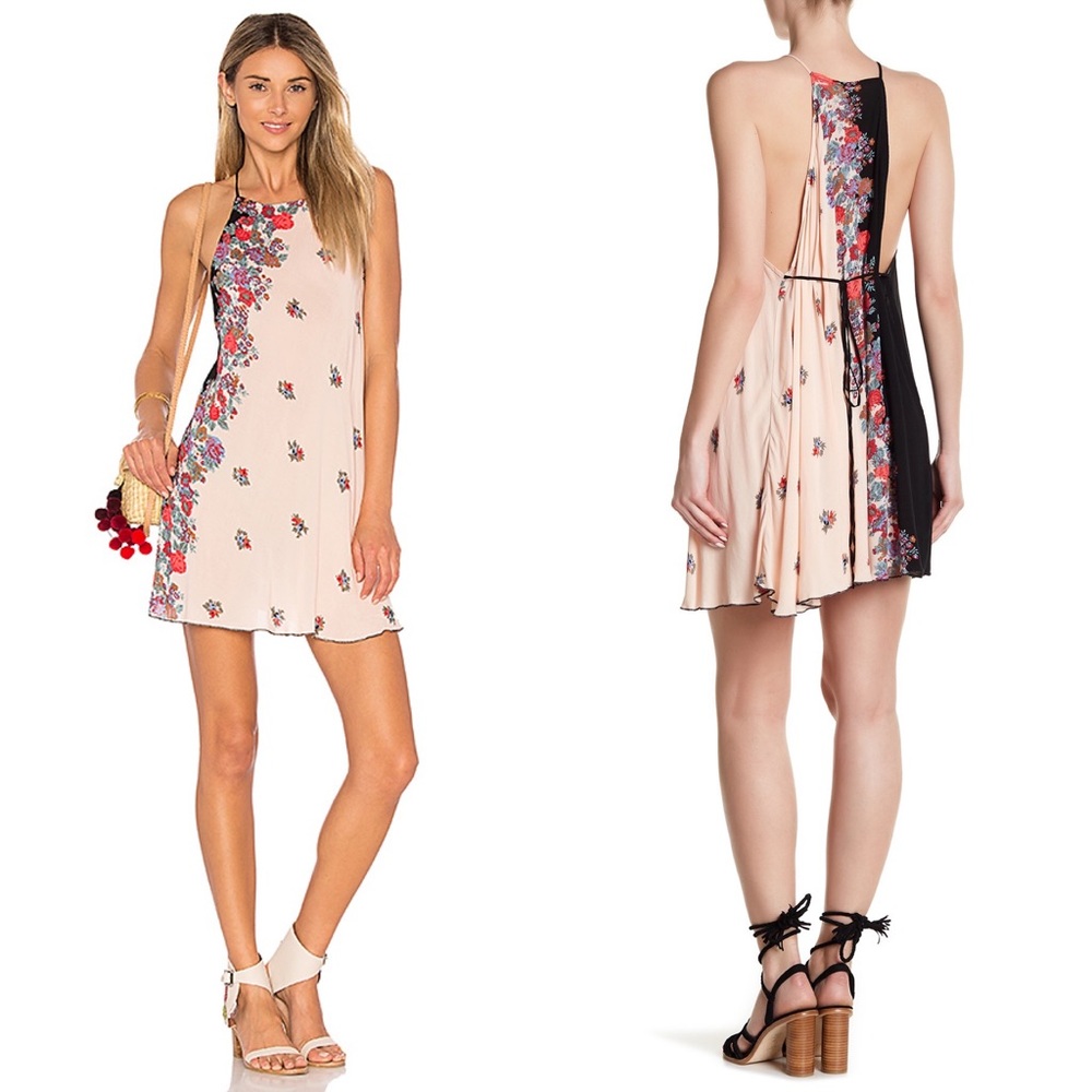 Free People Intimately It's a Cinch Floral Slip